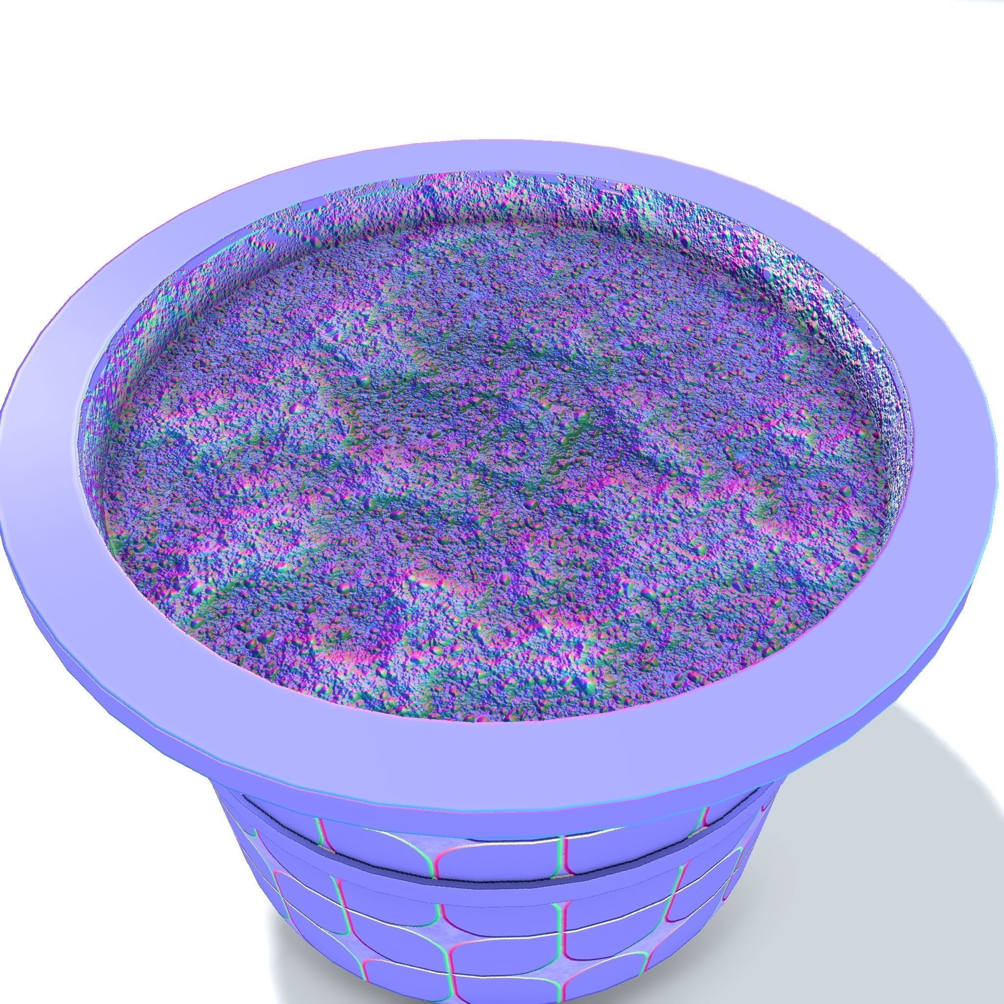 plant in pot Low-poly 3D model_23