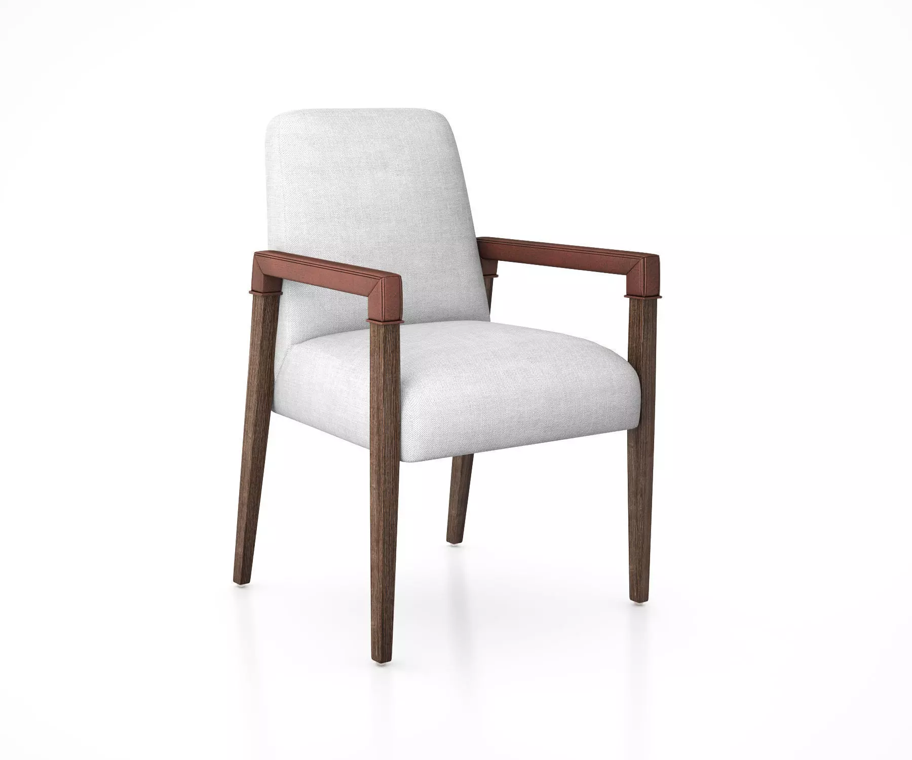 A-Frame Leather Accent Chair by West Elm 3D model_0