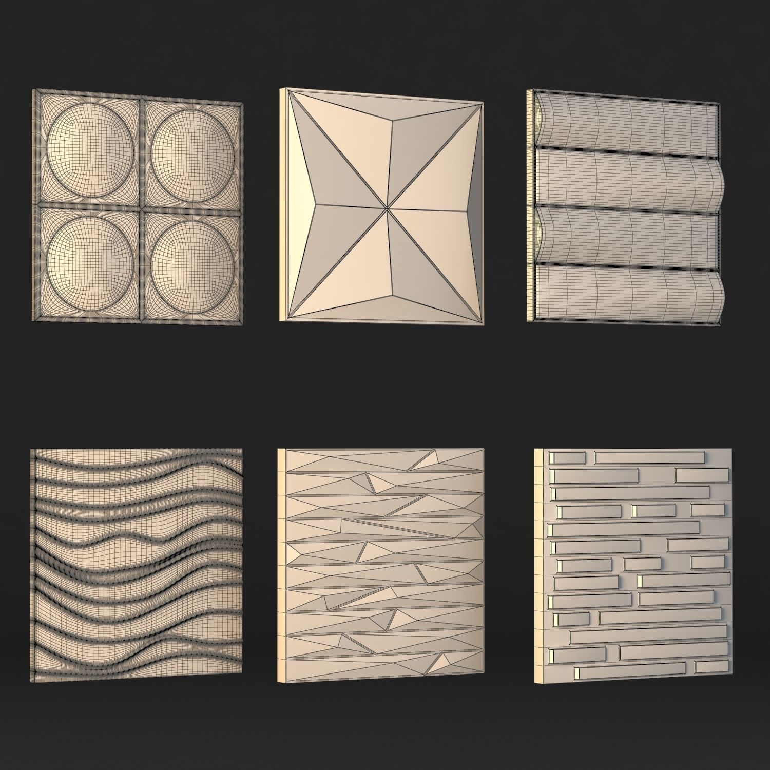 WallPanel Kit 4 3D model_1