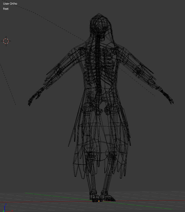 dracon85 Grim Reaper Skeleton Model Low-poly 3D model_7