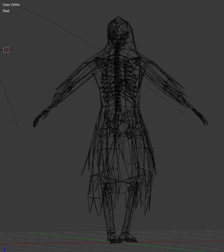 dracon85 Grim Reaper Skeleton Model Low-poly 3D model_9