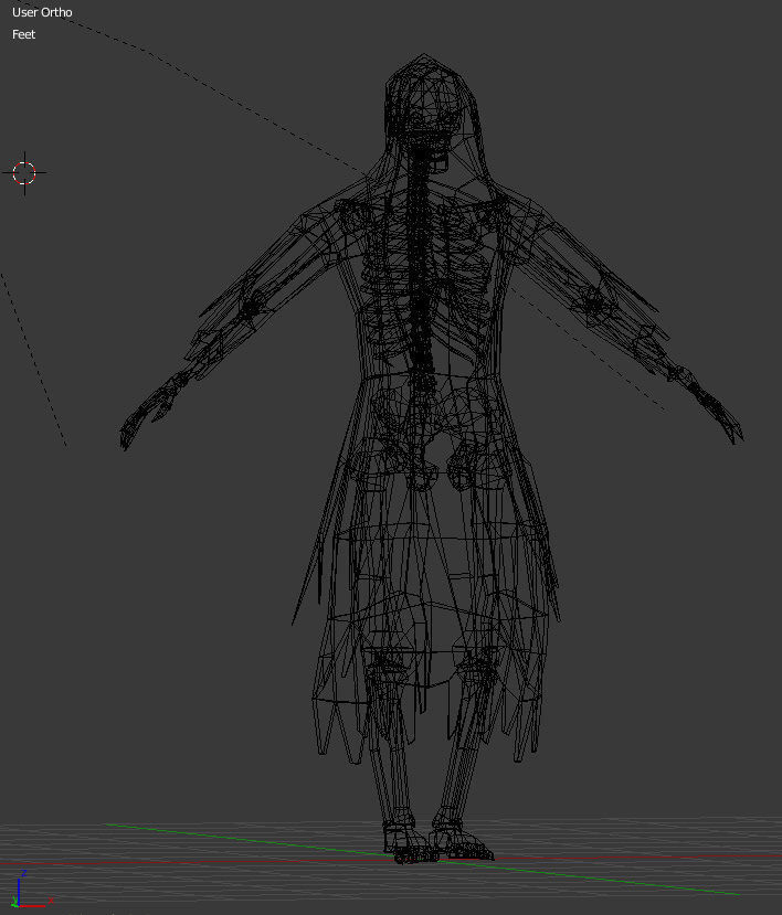 dracon85 Grim Reaper Skeleton Model Low-poly 3D model_8