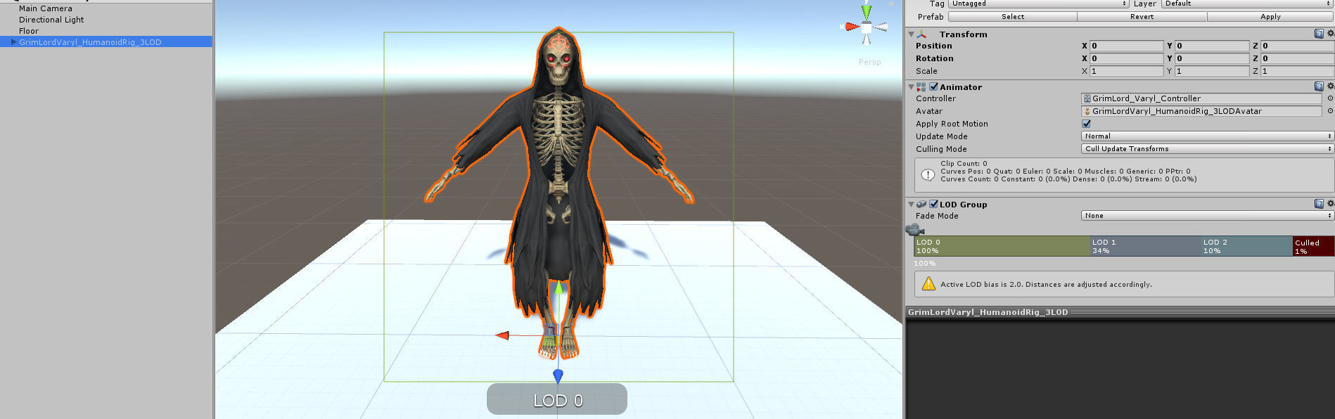 dracon85 Grim Reaper Skeleton Model Low-poly 3D model_4