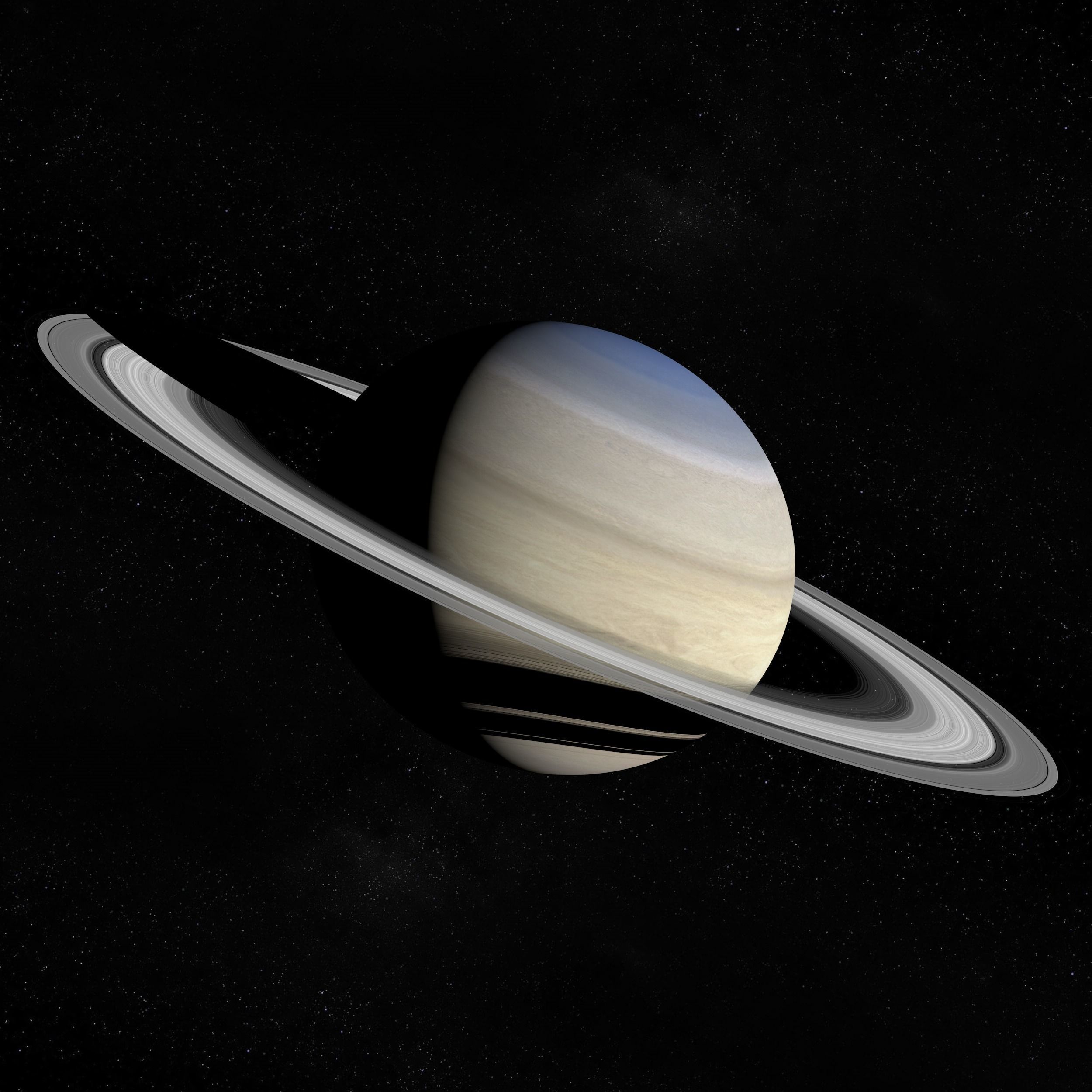 Saturn and its rings Free 3D model_1