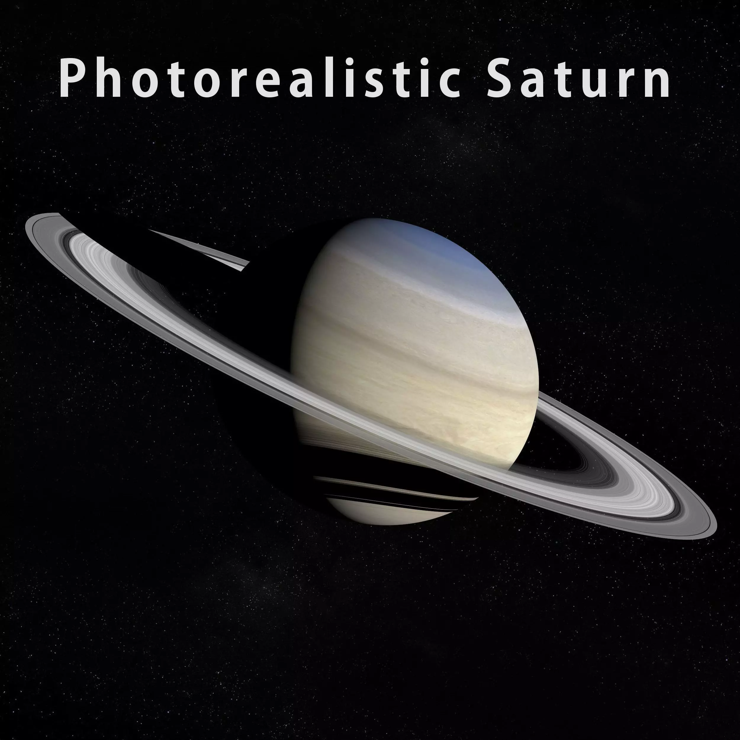 Saturn and its rings Free 3D model_0
