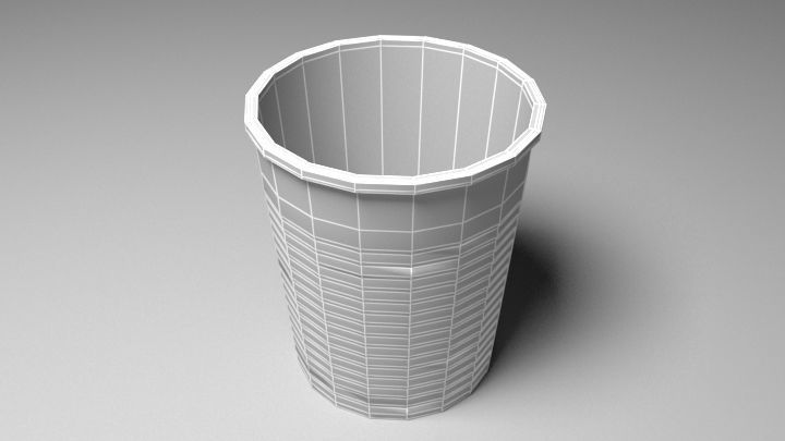 Plastic Cup 3D model_5