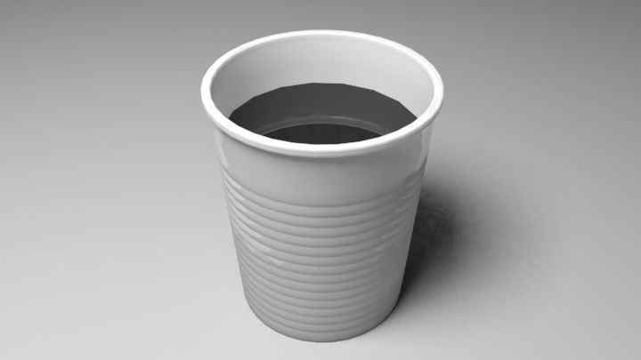 Plastic Cup 3D model_4