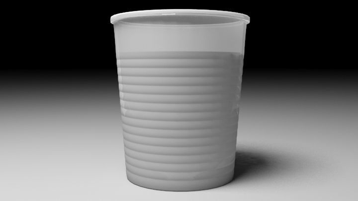 Plastic Cup 3D model_1