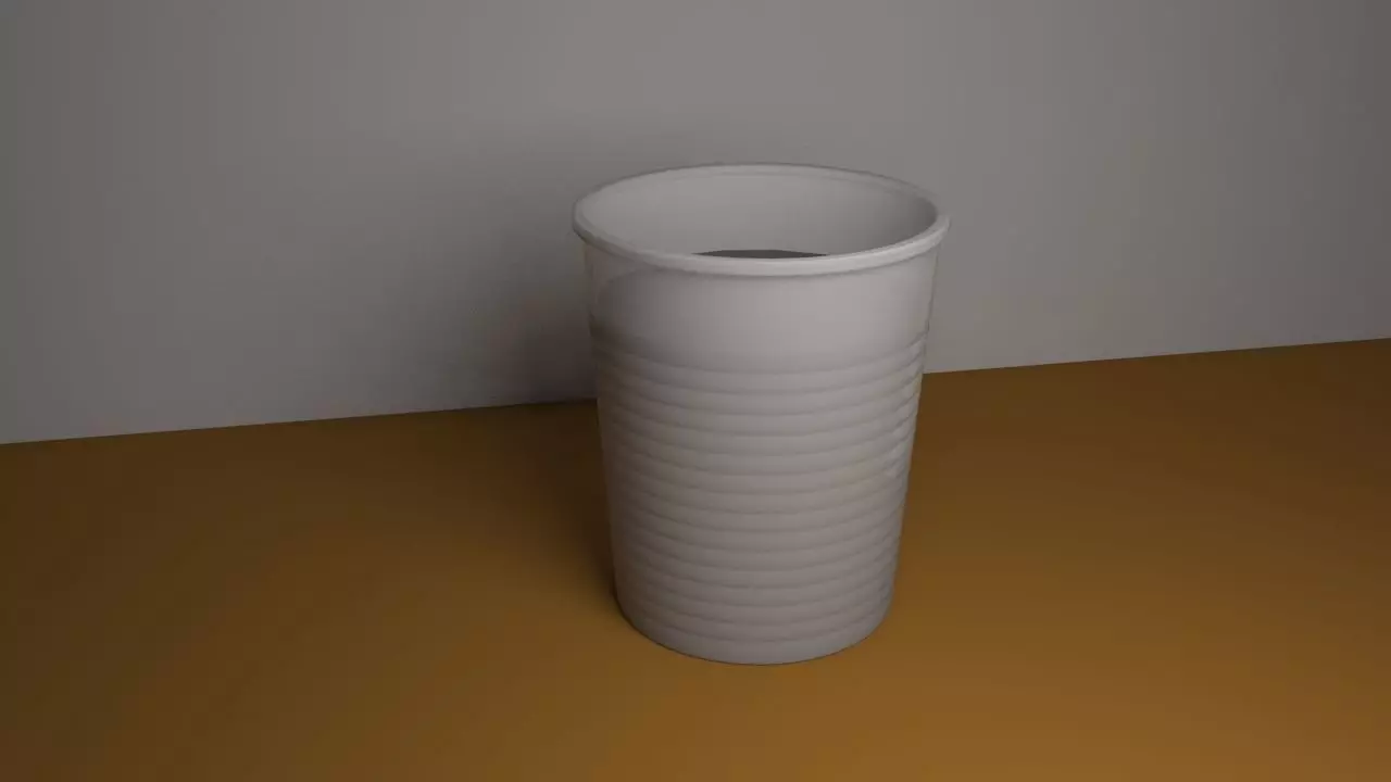 Plastic Cup 3D model_0