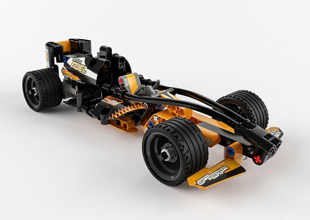 Lego Technic Black Champion Racer 3D model_1