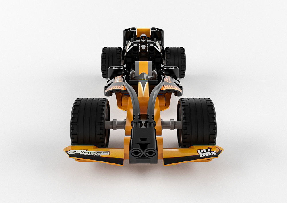 Lego Technic Black Champion Racer 3D model_2