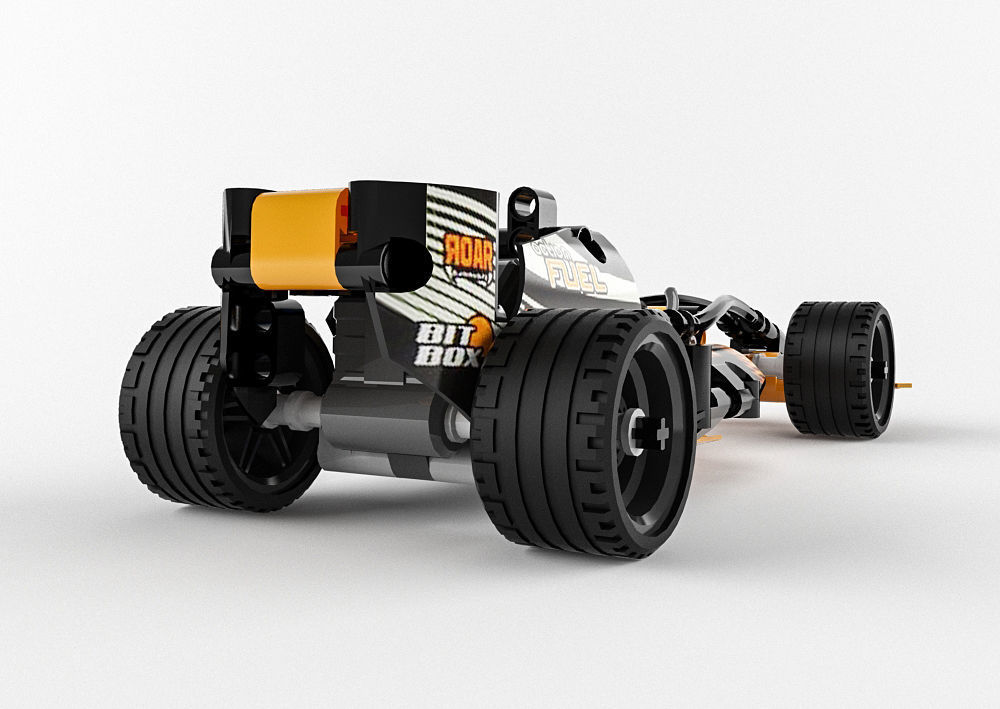 Lego Technic Black Champion Racer 3D model_5