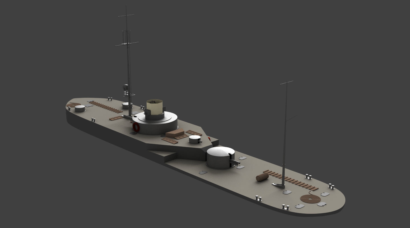 ORP Krakow River Monitor 3D model_4