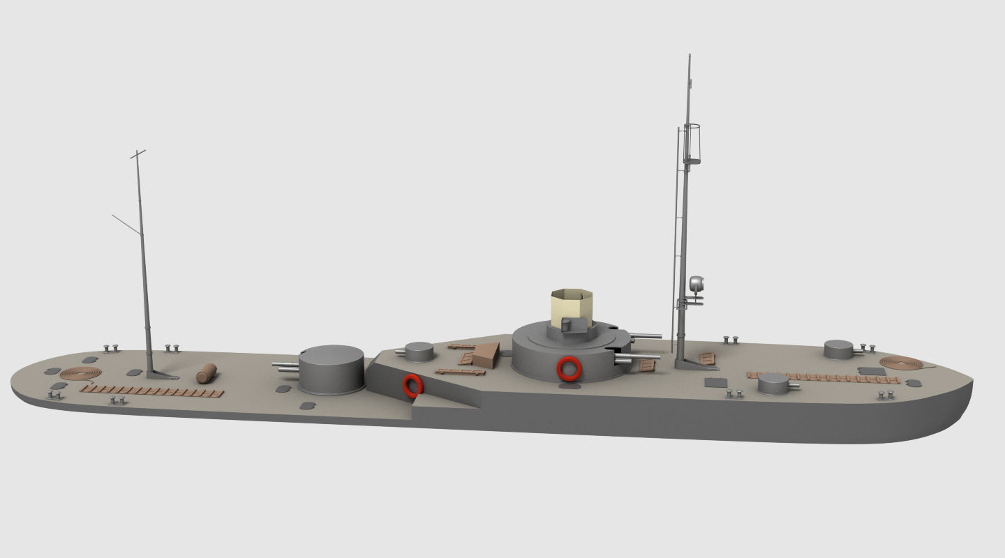 ORP Krakow River Monitor 3D model_1