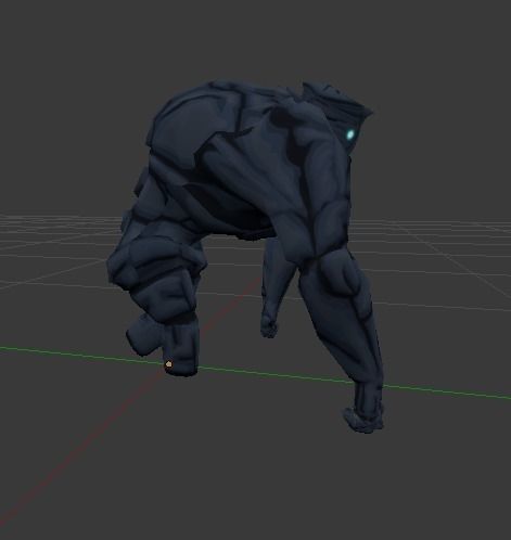 dracon85 Golem Three Texture Variations Low-poly 3D model_4