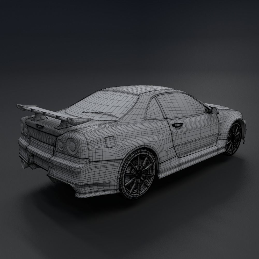 Nissan Skyline GT-R  R34 1999 3D model_12