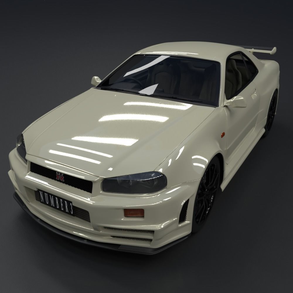 Nissan Skyline GT-R  R34 1999 3D model_1