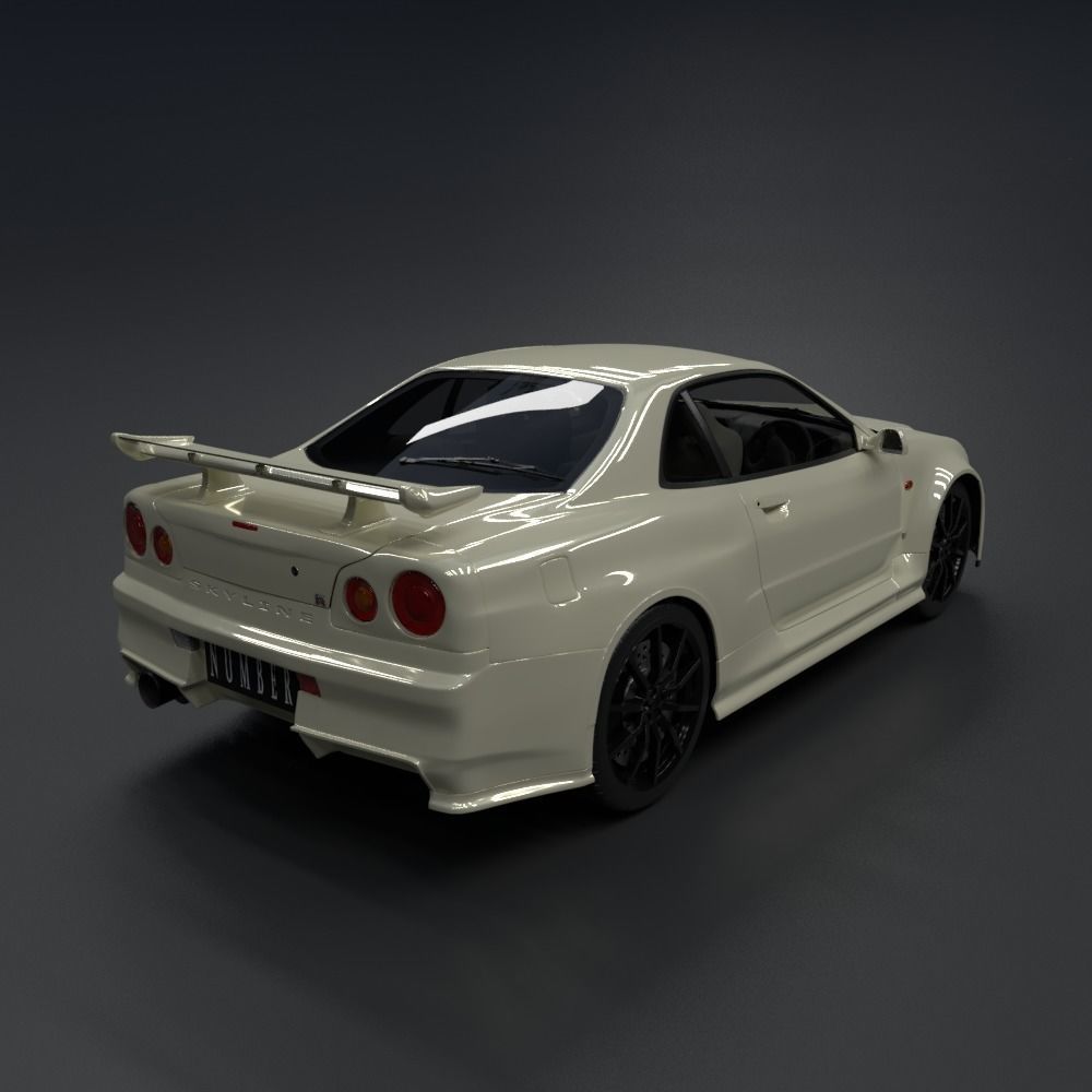 Nissan Skyline GT-R  R34 1999 3D model_2