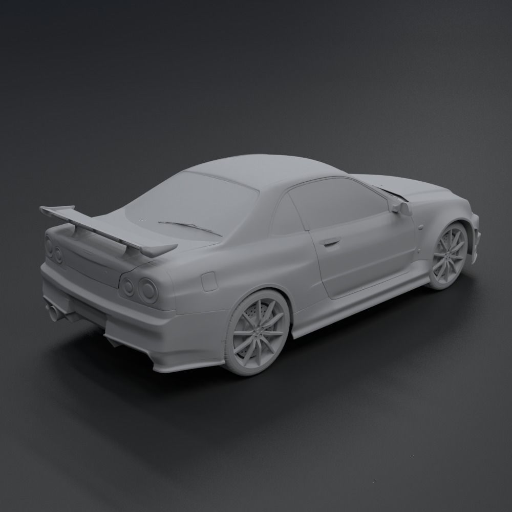Nissan Skyline GT-R  R34 1999 3D model_8
