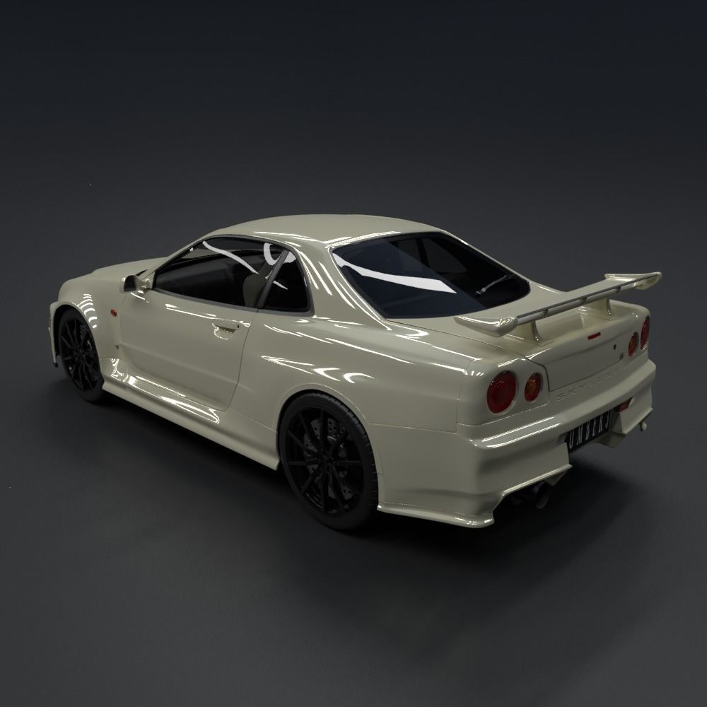 Nissan Skyline GT-R  R34 1999 3D model_4