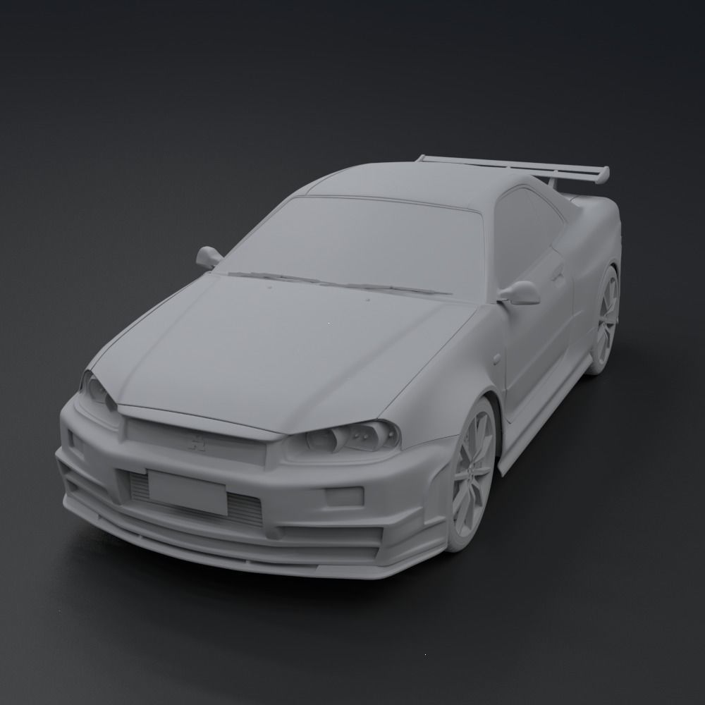 Nissan Skyline GT-R  R34 1999 3D model_9