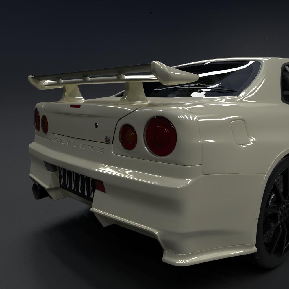 Nissan Skyline GT-R  R34 1999 3D model_3