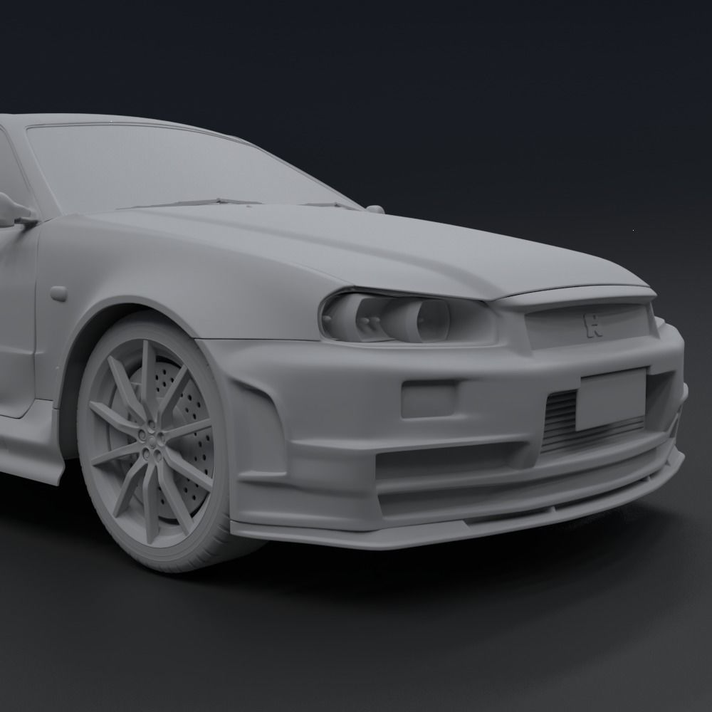 Nissan Skyline GT-R  R34 1999 3D model_10