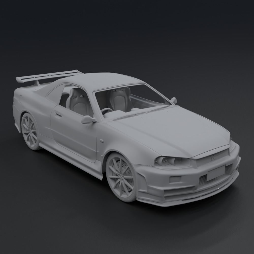 Nissan Skyline GT-R  R34 1999 3D model_7