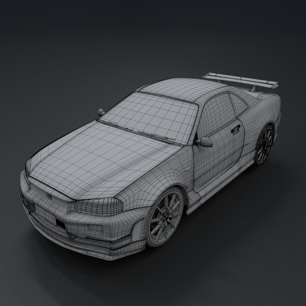 Nissan Skyline GT-R  R34 1999 3D model_11