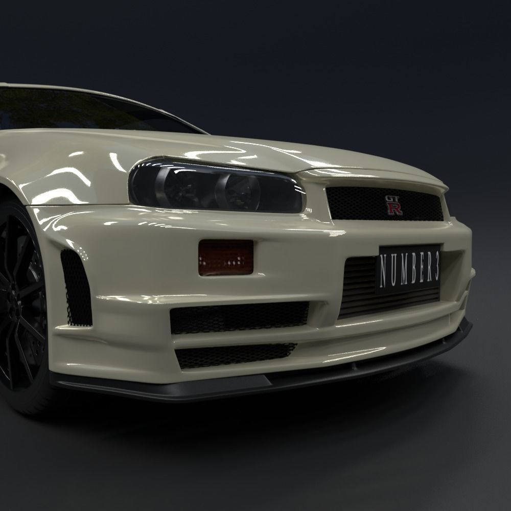 Nissan Skyline GT-R  R34 1999 3D model_5