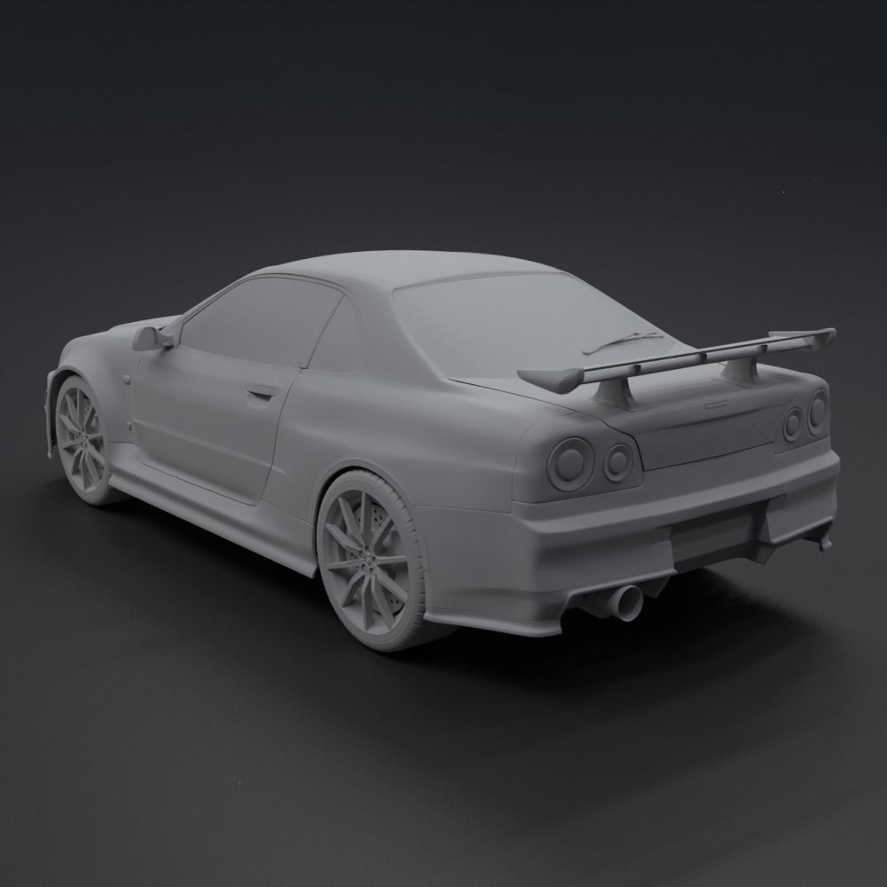 Nissan Skyline GT-R  R34 1999 3D model_6