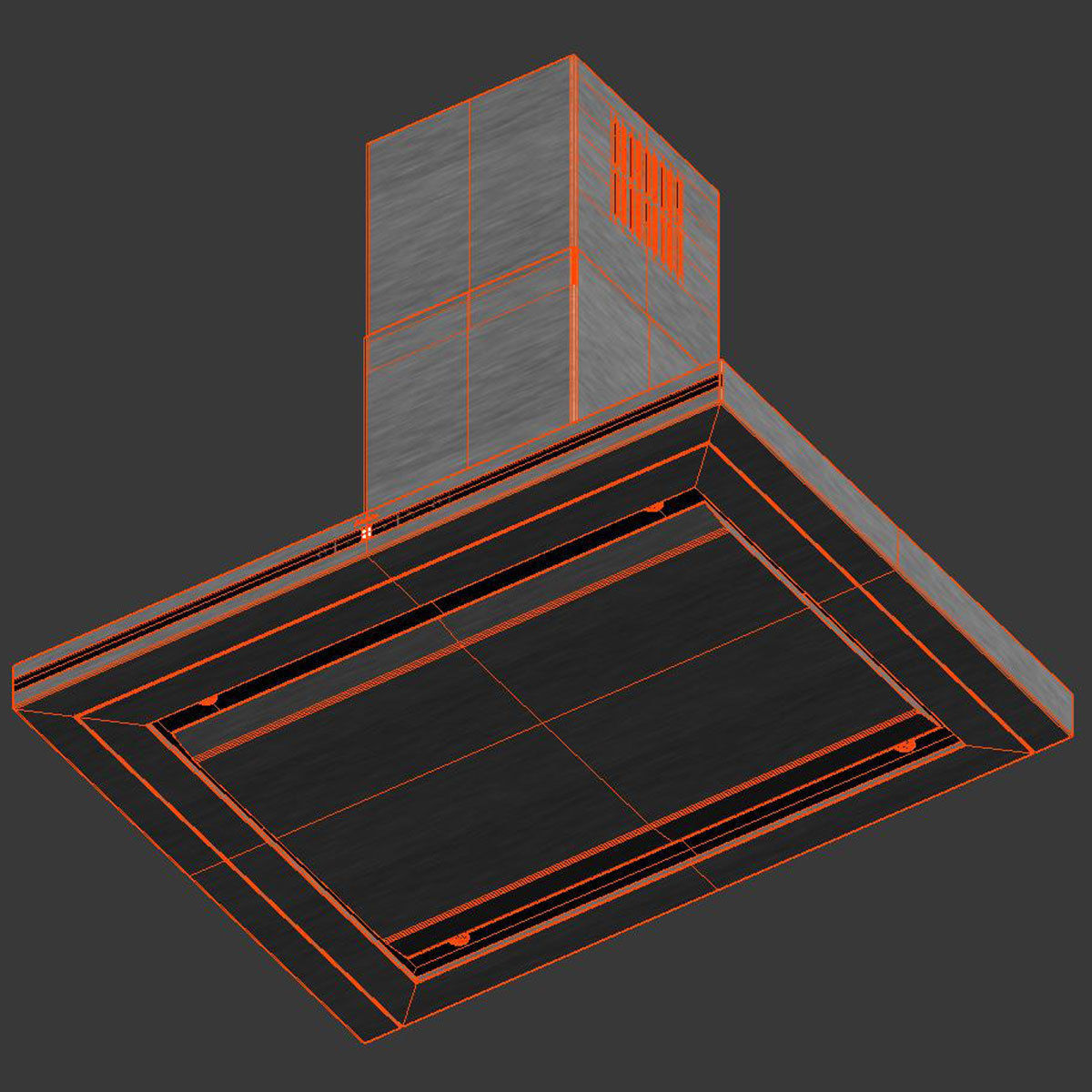 Amica Integra OW952T Kitchen Island Hood 3D model_5