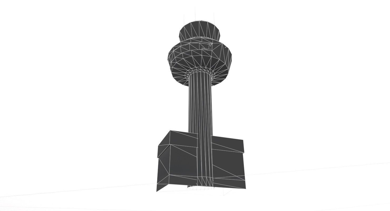 LOWS Control Tower Low-poly 3D model_11