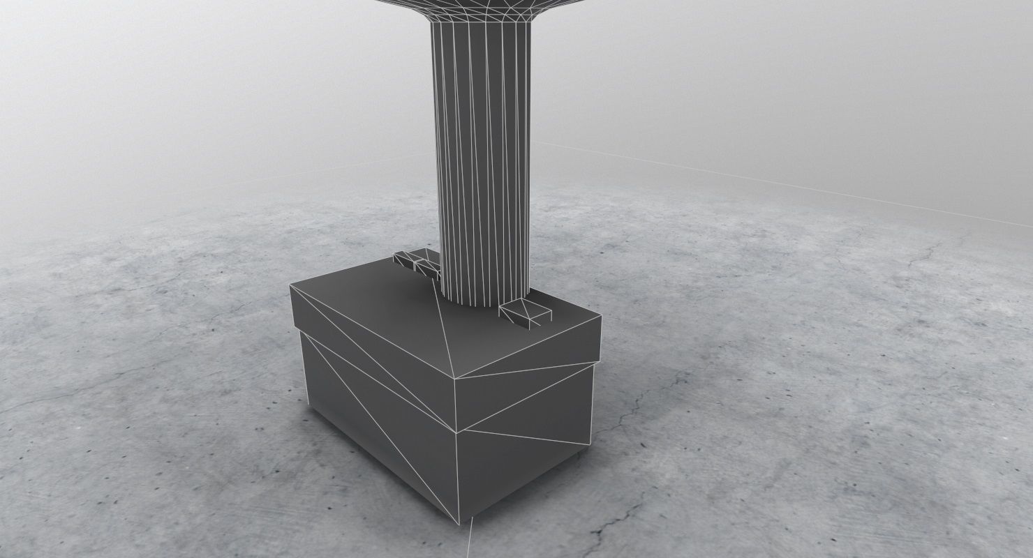 LOWS Control Tower Low-poly 3D model_10