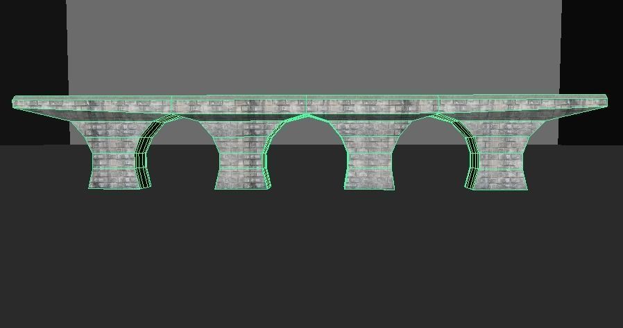 Low Poly Road Bridge Low-poly 3D model_8