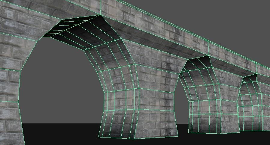 Low Poly Road Bridge Low-poly 3D model_11