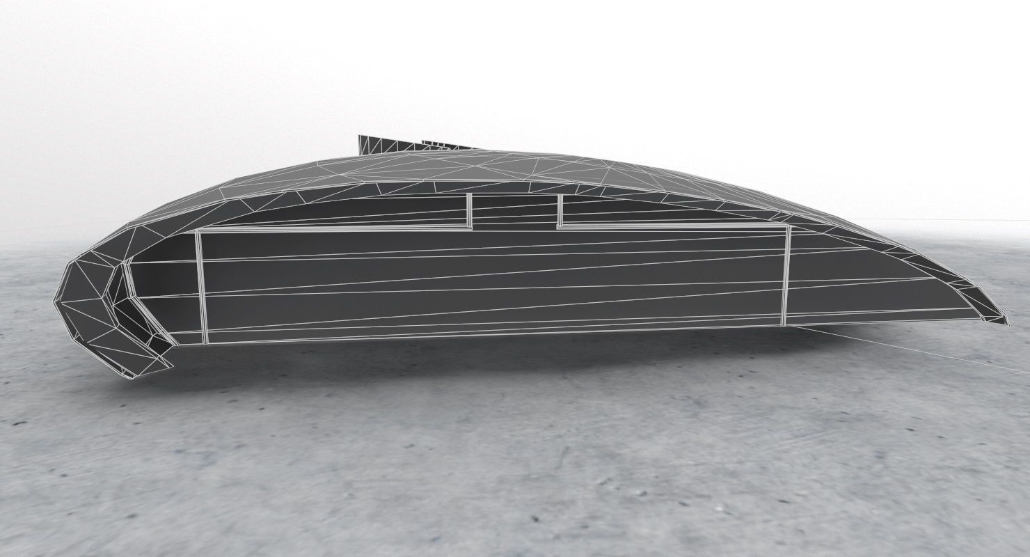 LOWS Hangar 7 Low-poly 3D model_8