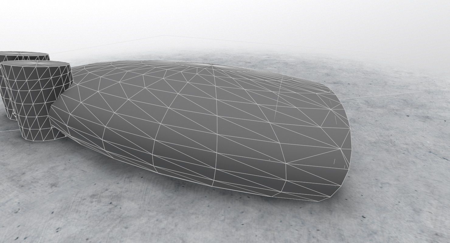 LOWS Hangar 7 Low-poly 3D model_10