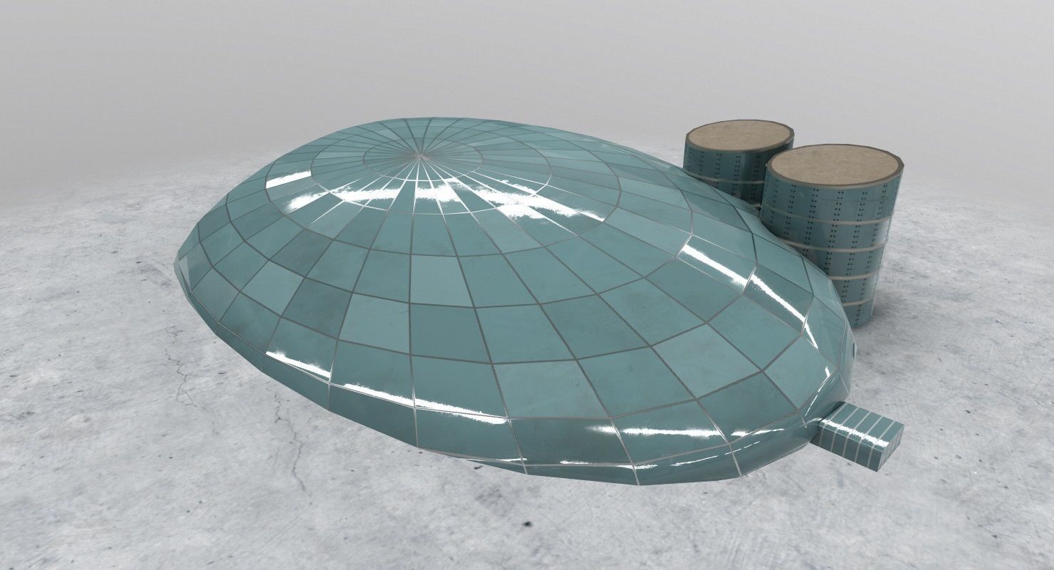 LOWS Hangar 7 Low-poly 3D model_3