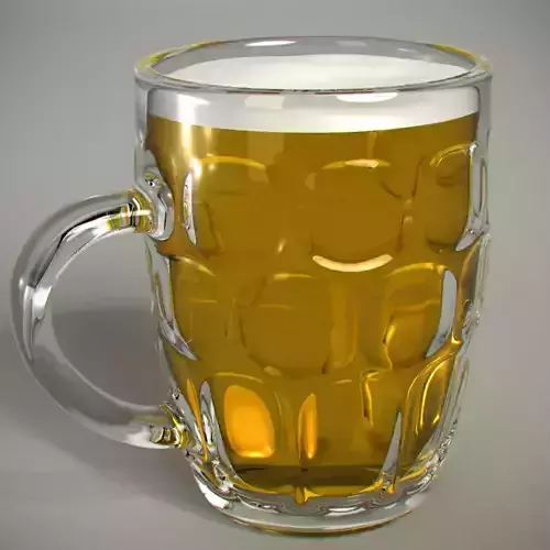 British Beer Glass 3D model