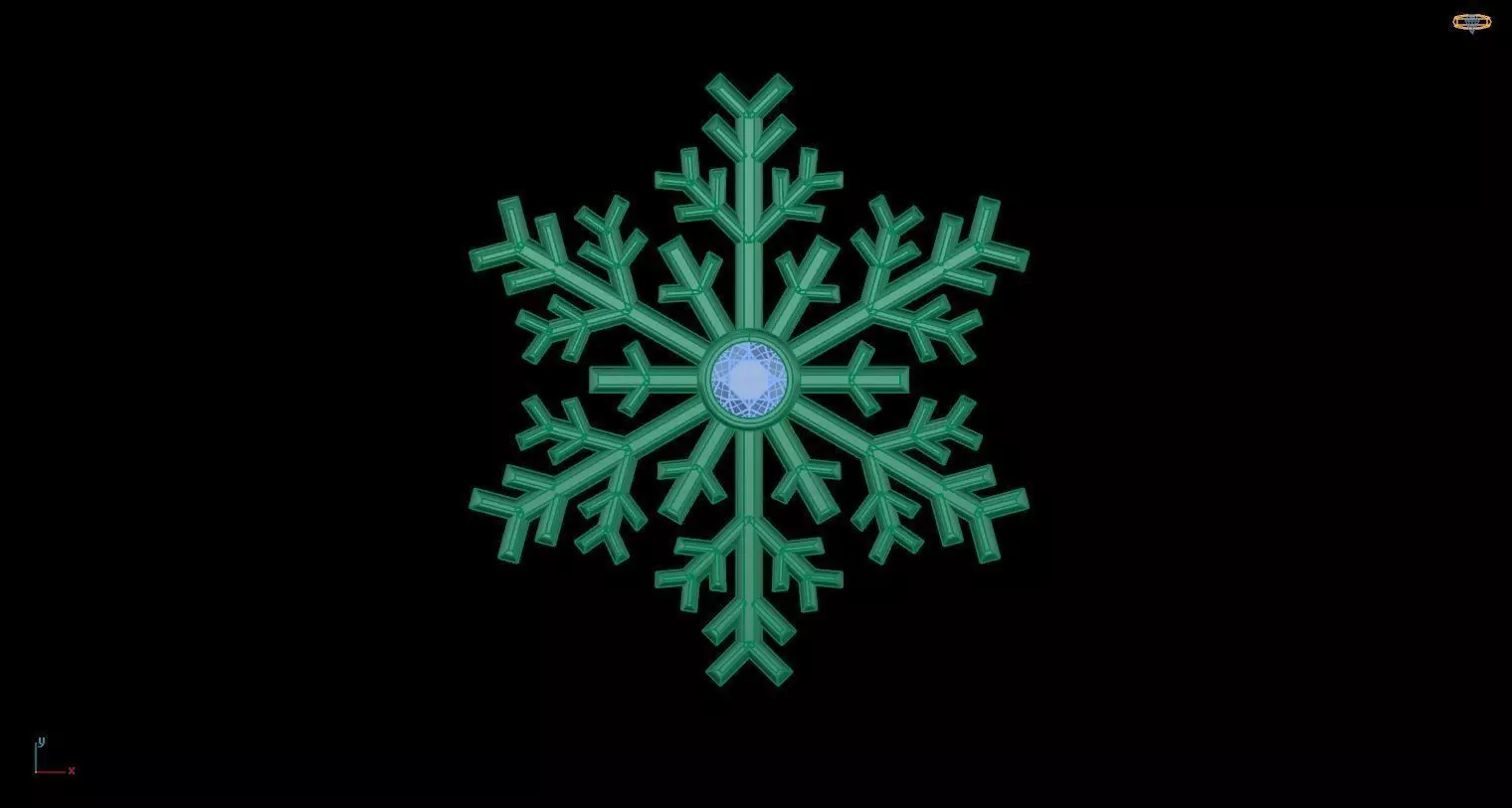 Winter Snow Necklaces Free 3D print model
