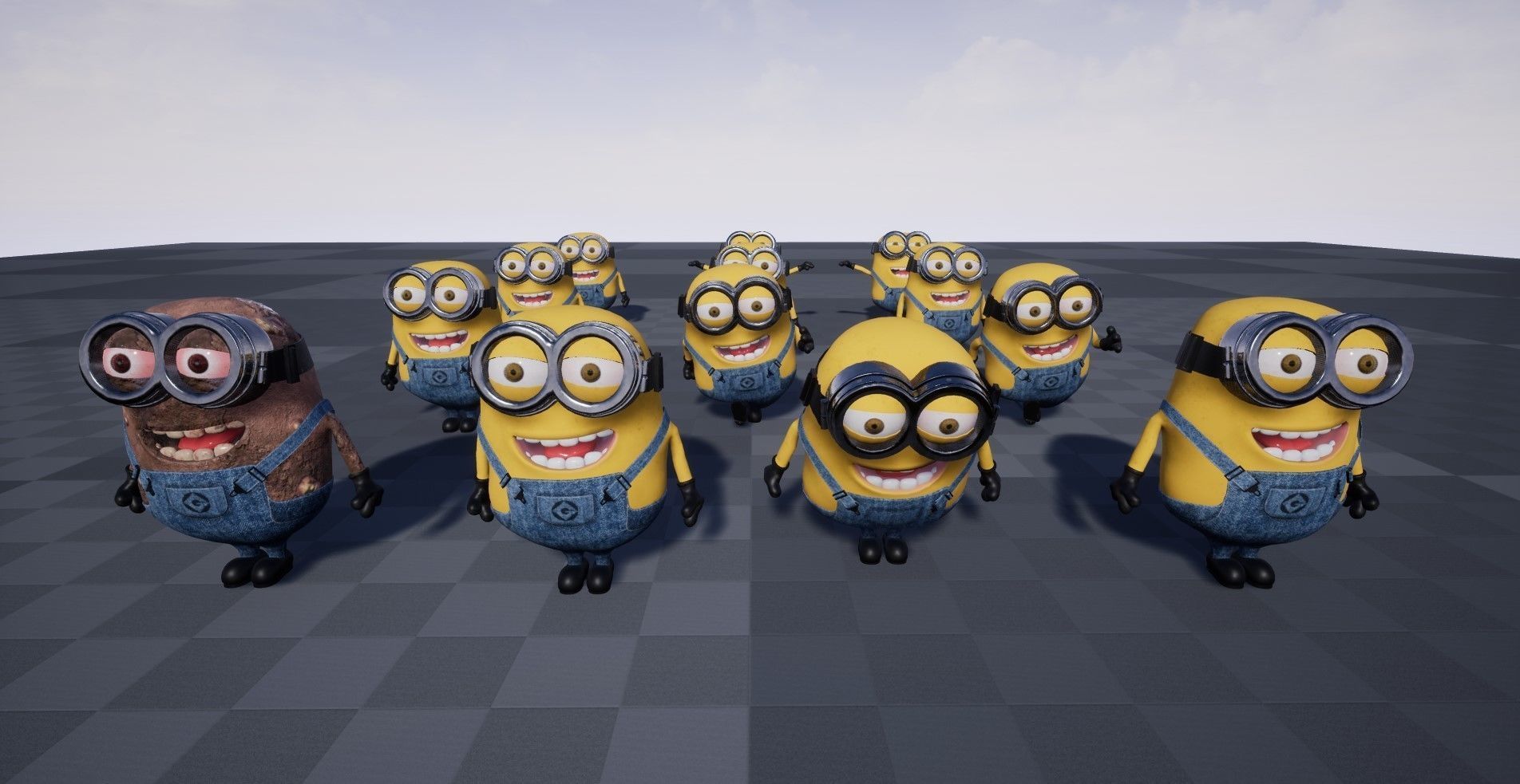 Minion Rigged Low-poly 3D model_5