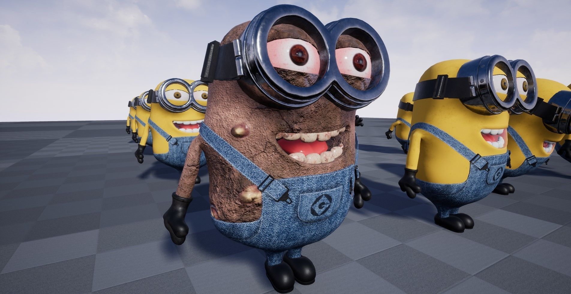 Minion Rigged Low-poly 3D model_9