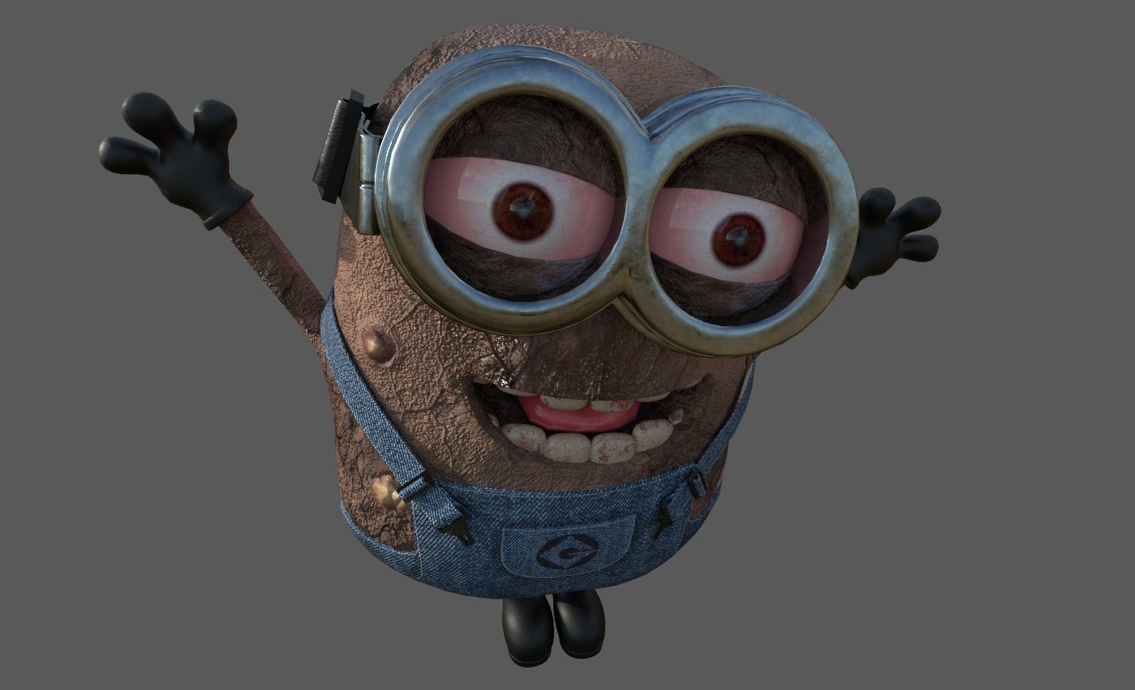 Minion Rigged Low-poly 3D model_7