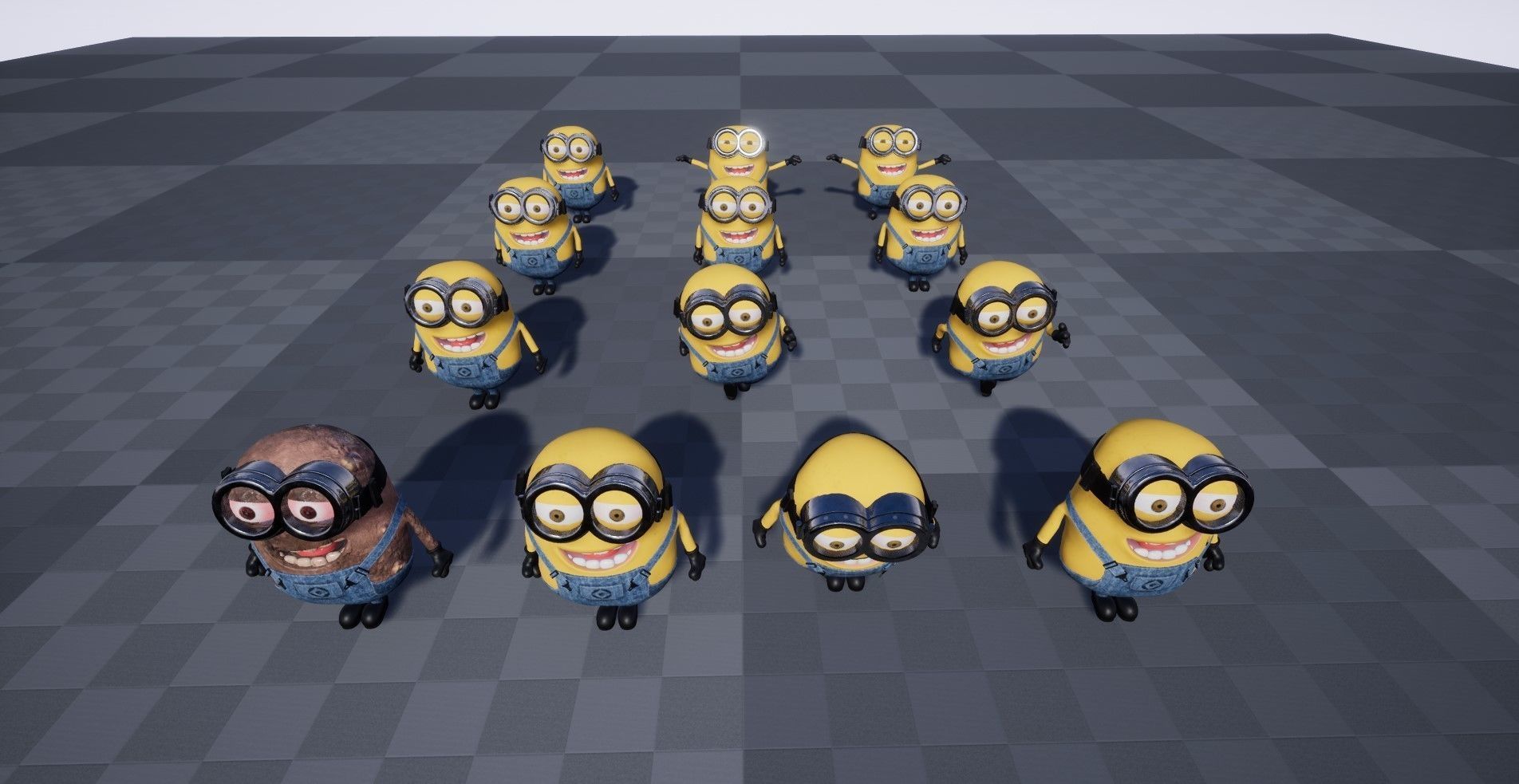 Minion Rigged Low-poly 3D model_13