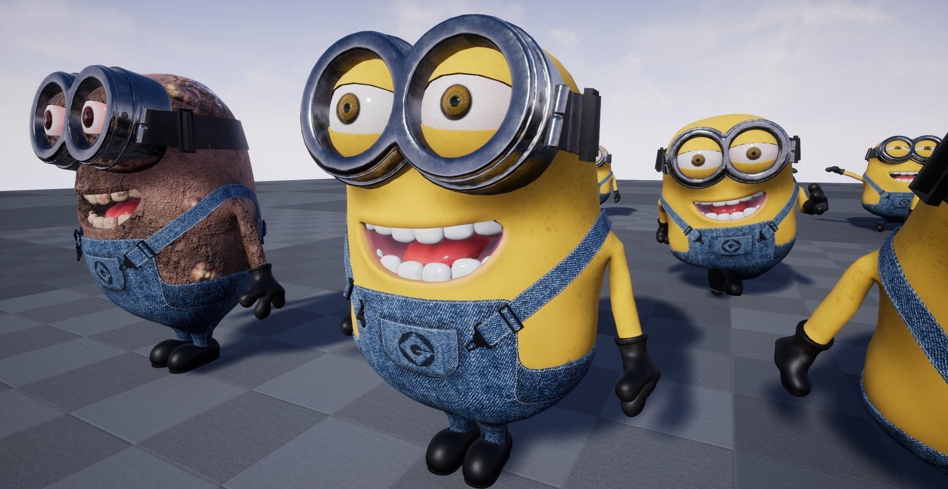 Minion Rigged Low-poly 3D model_8