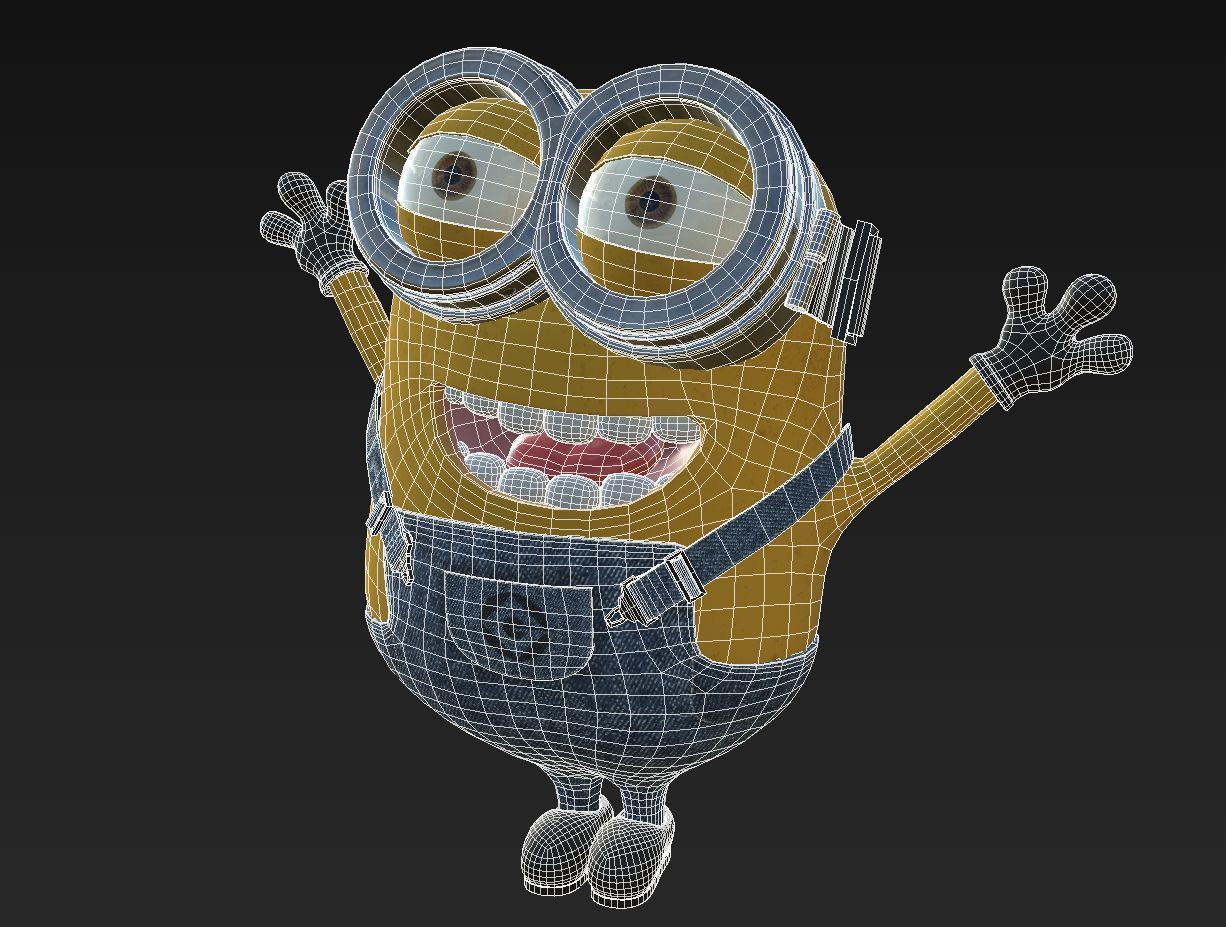 Minion Rigged Low-poly 3D model_4