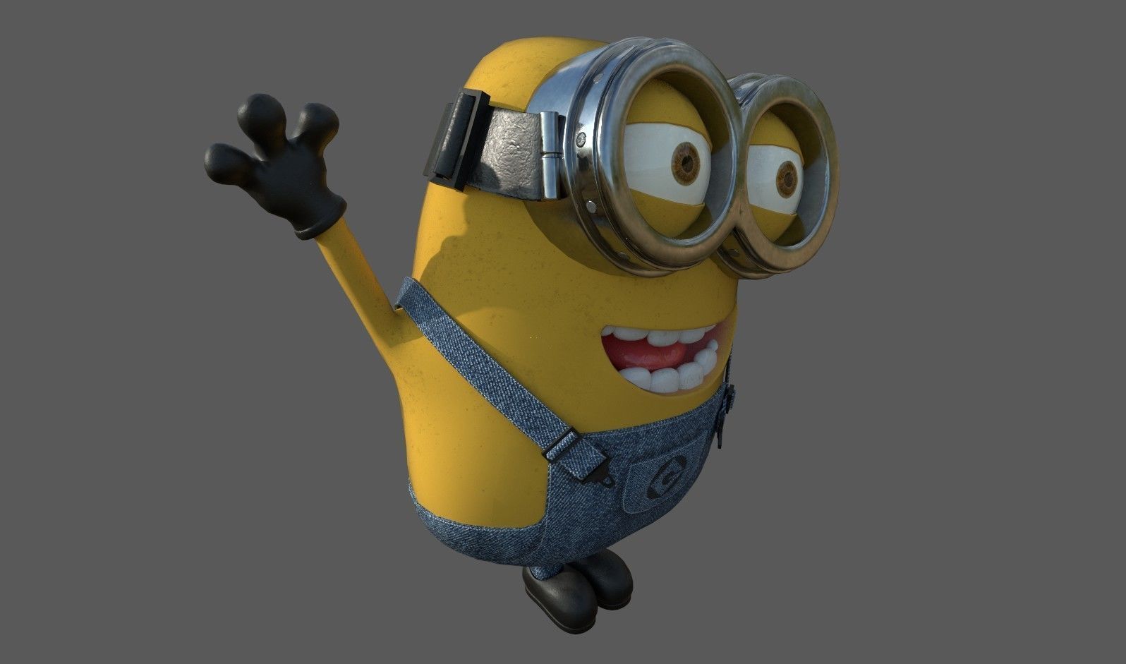 Minion Rigged Low-poly 3D model_12