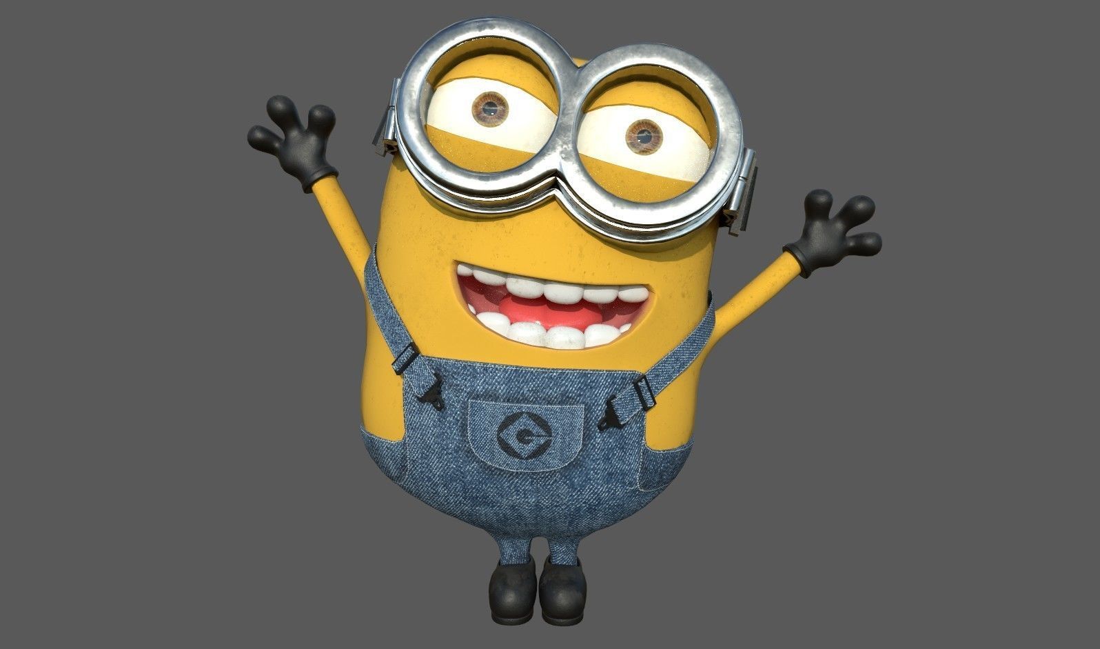 Minion Rigged Low-poly 3D model_6