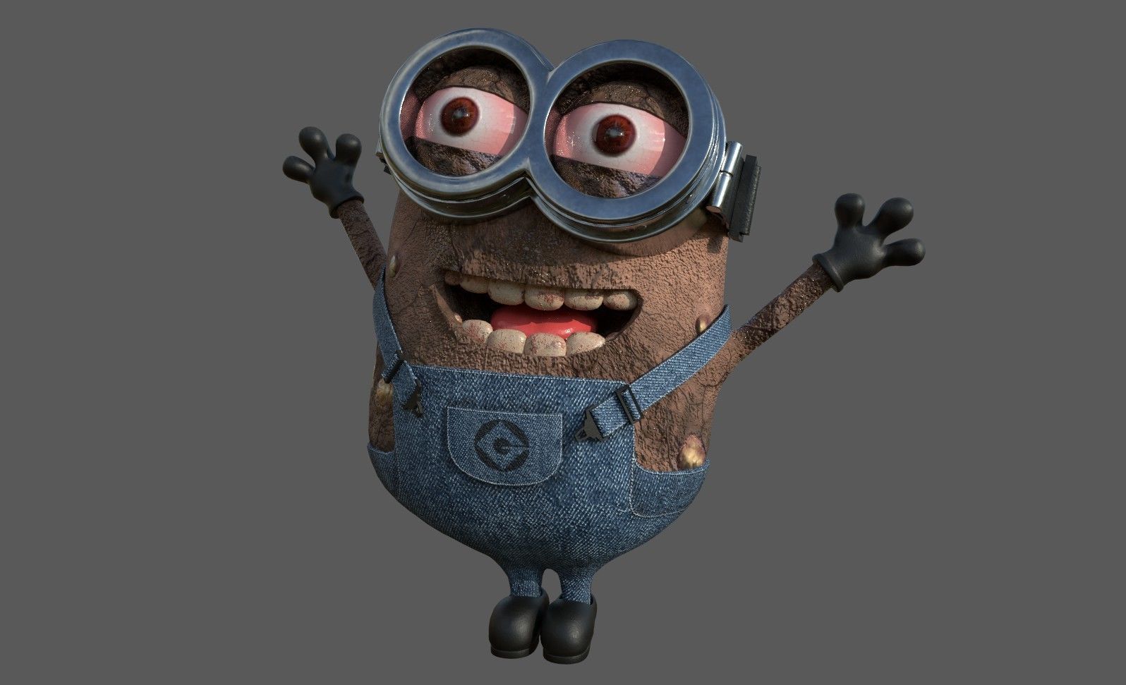 Minion Rigged Low-poly 3D model_3